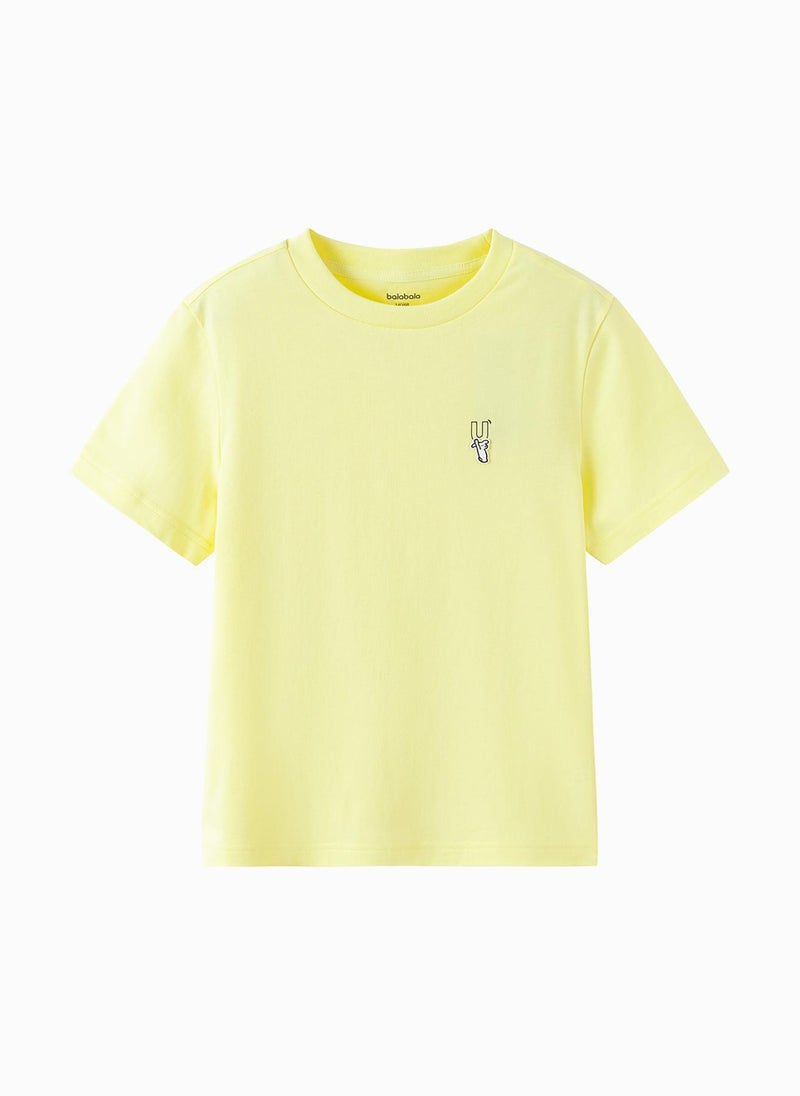 Balabala Kids Unisex Round neck short-sleeved T-shirt - Image 1