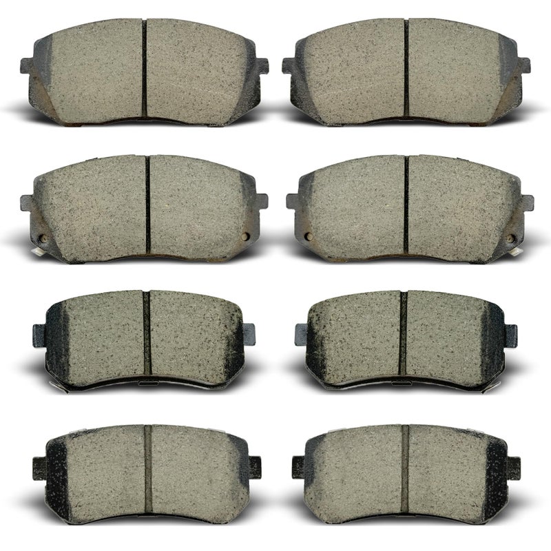 ALADICHE Ceramic Front Rear Brake Pads Compatible with 20112016 Hyundai Tucson Kia Sportage