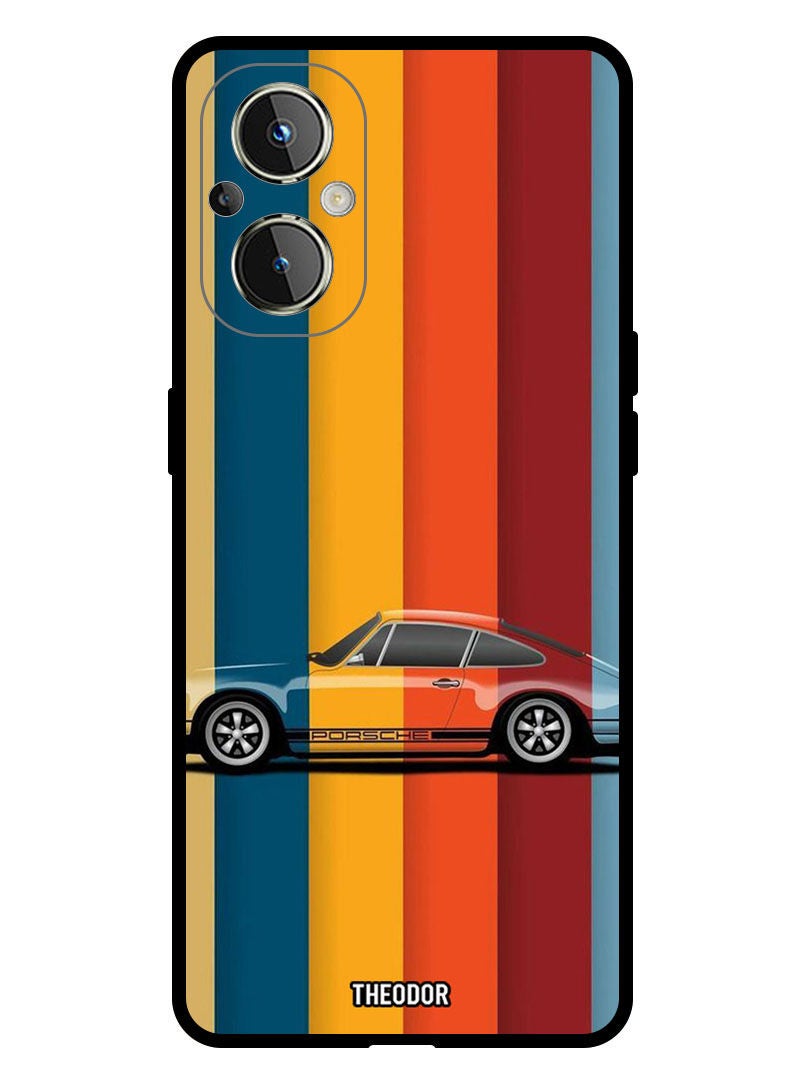 Theodor Protective Case Anti Scratch Shock Proof Bumper Cover For Oppo Reno 7 Z 5G Vintage Porche - Image 1