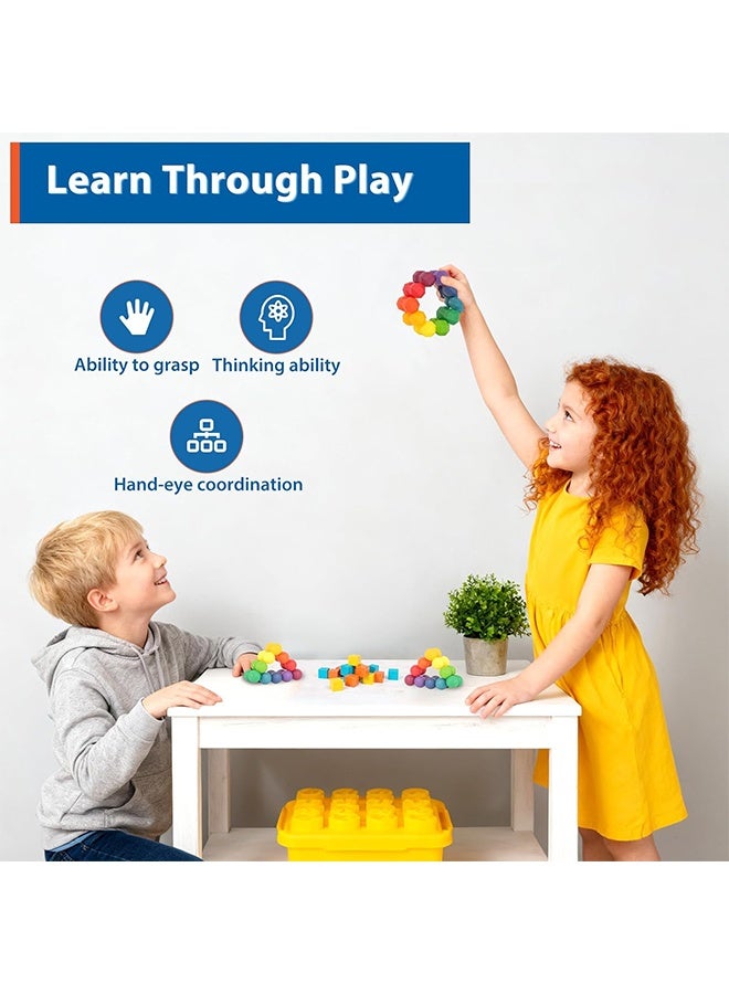 ألعاب حسية للأطفال المصابين بالتوحد، كرة تهدئة للتململ في الصف، ألعاب تململ قوس قزح لفرط الحركة وتشتت الانتباه، حشو سلة عيد الفصح - Image 5