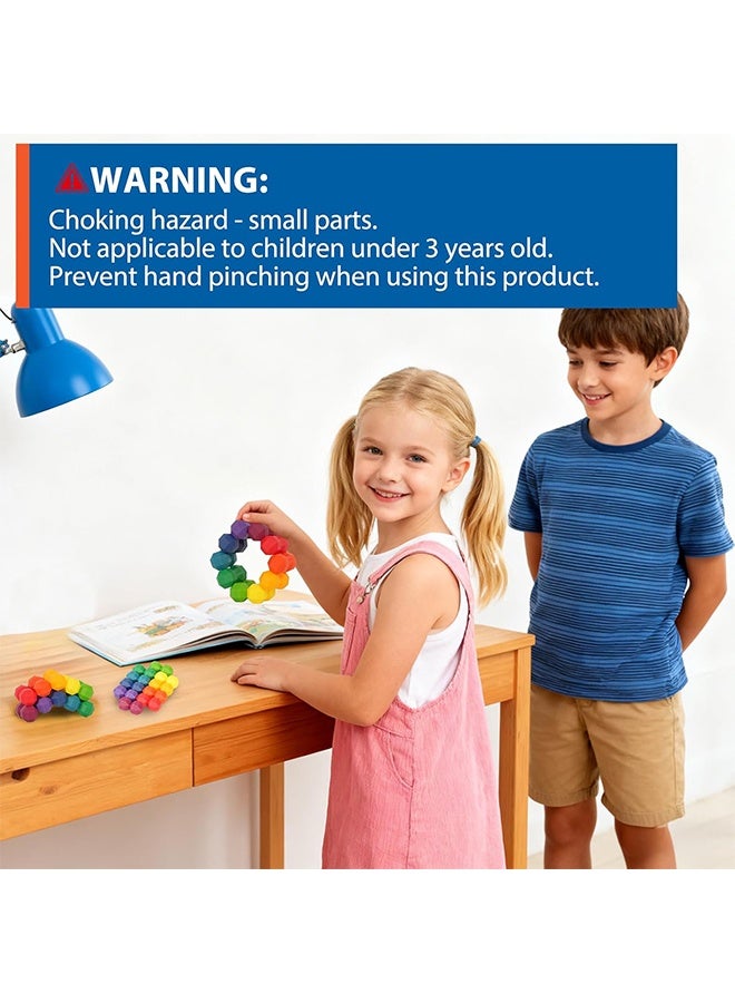 ألعاب حسية للأطفال المصابين بالتوحد، كرة تهدئة للتململ في الصف، ألعاب تململ قوس قزح لفرط الحركة وتشتت الانتباه، حشو سلة عيد الفصح - Image 4