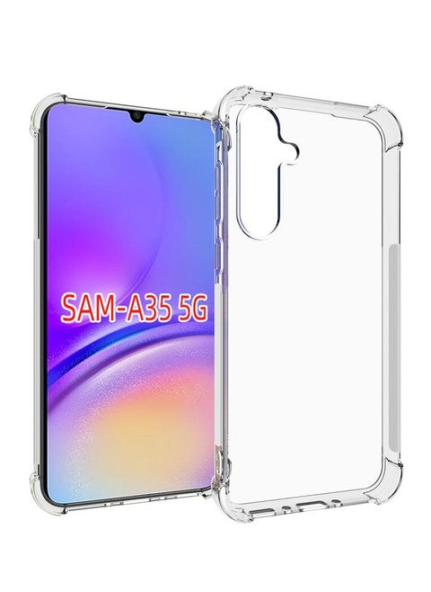 Phone Case For Samsung Galaxy A35 5G Crystal Clear Ultra Slim Anti Scratch Shockproof Protective TPU Back Cover