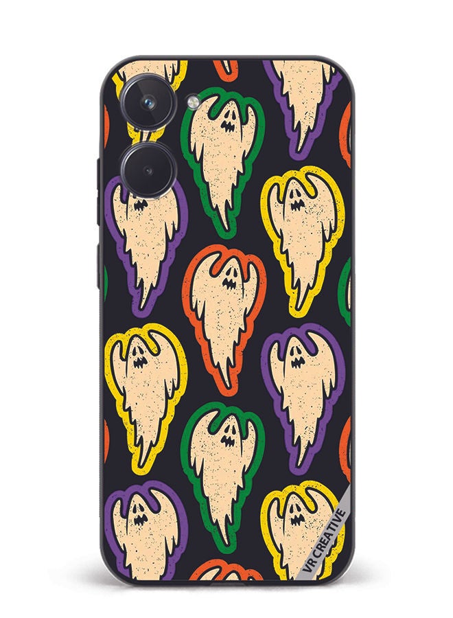 VR CREATIVE Protective Case Cover For Realme 10 Ghost Design Multicolour - Image 1