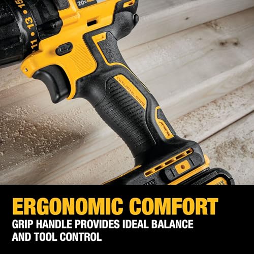 DEWALT 20V MAX Cordless Drill Driver Set, 1/2 Inch Electric Drill, 2 Speed, XR 2.0 Ah Battery and Charger Included (DCD777D1) - Image 5