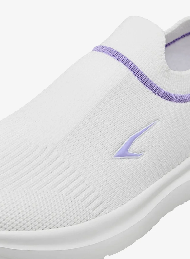 Dash WHITE Girls Textured Pull Tab Slip-On School Walking Shoes for Women | Best Price UAE