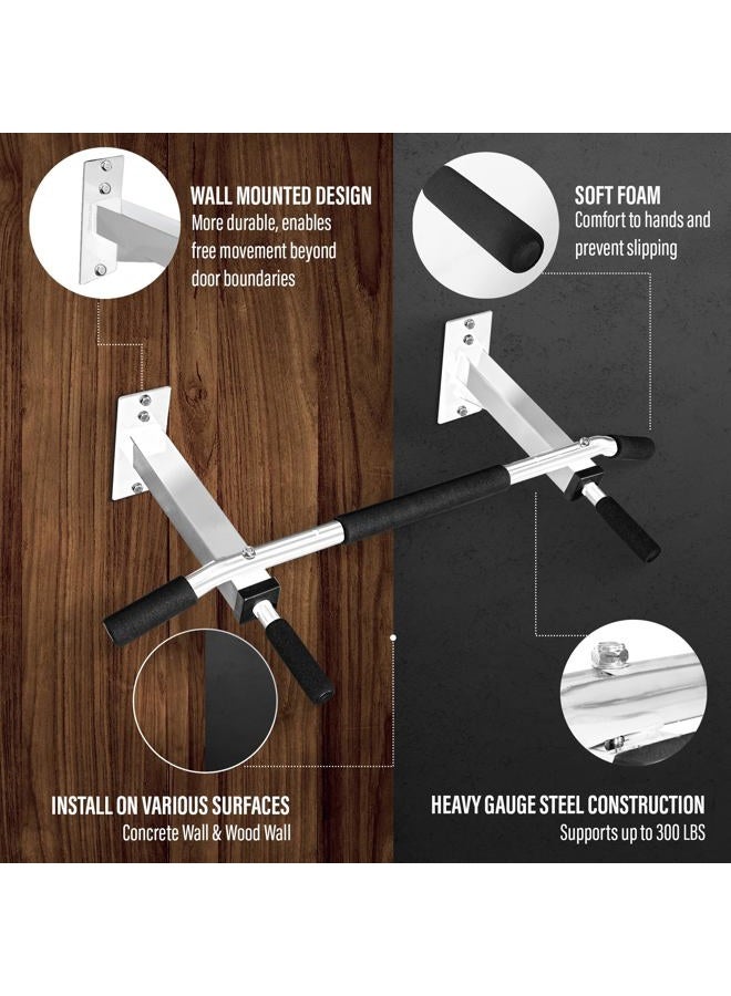 Yes4All Wall Mounted Pull Up Bar for Crossfit Training – Chin Up Bar/Pull Up Bar Wall Mount Large - Image 3