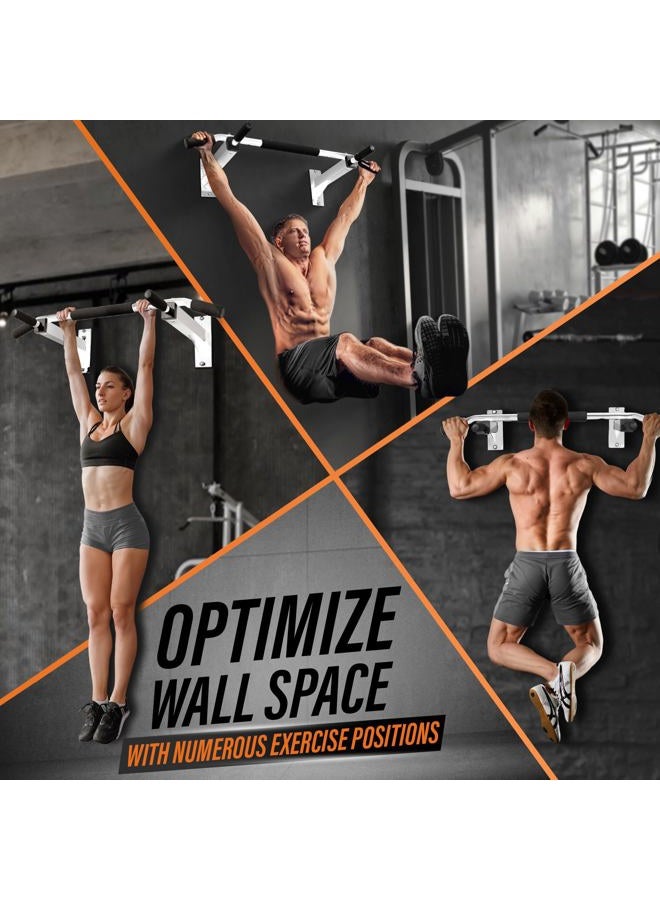 Yes4All Wall Mounted Pull Up Bar for Crossfit Training – Chin Up Bar/Pull Up Bar Wall Mount Large - Image 4