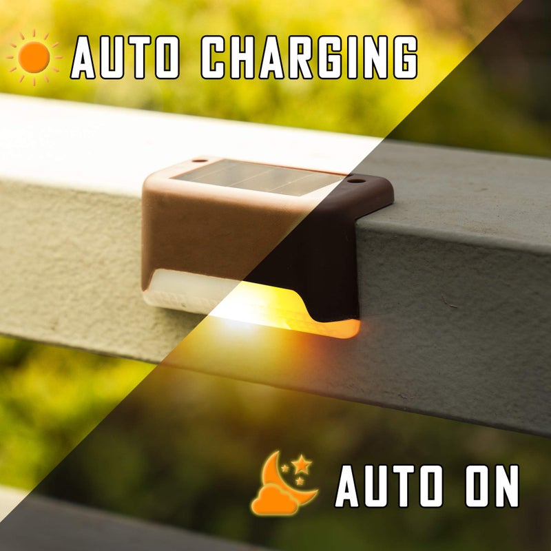 SOLPEX Color Changing Solar Deck Lights, 16 Pack Waterproof LED Lights for Decks, Stairs, Fences, Yards and Patios - Image 5