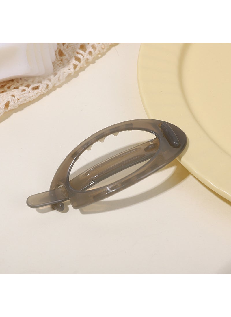 Generic - Semi-Transparent Hair Claw Clips for Bathing Gray-Small - Image 1