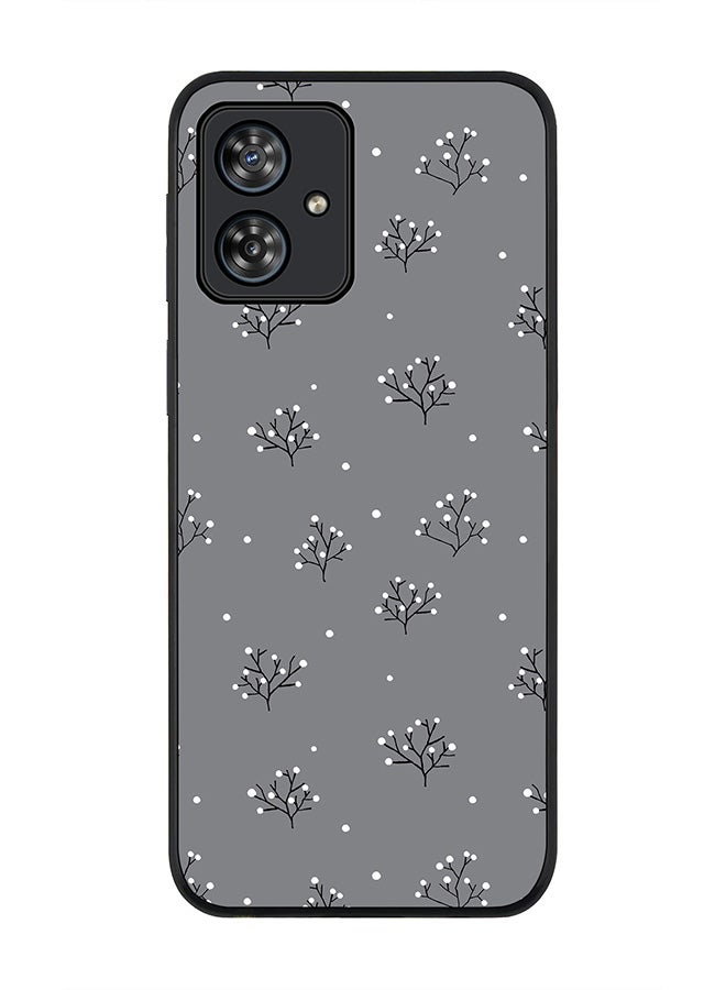 Stylizedd Rugged Black edge case for Motorola Moto G54 / Motorola Moto G54 Power / Motorola Moto G64 5G, Slim fit Flexible Thin Cover - Winter Splinter - Image 1