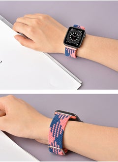 ISank Nylon Solo Loop Strap Compatible with Apple Watch 45/44/42mm SE /Series 7/6/5/4/3/2/1 Colorful  - Image 4