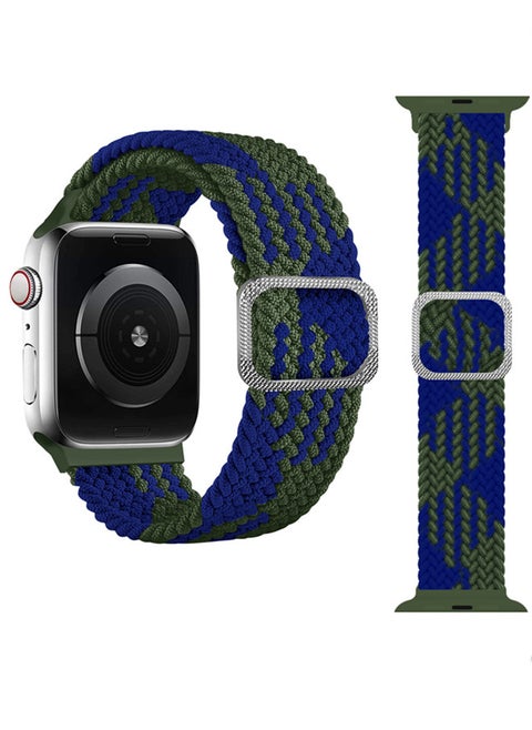 Nylon Solo Loop Strap Compatible with Apple Watch 45/44/42mm SE /Series 7/6/5/4/3/2/1 Colorful