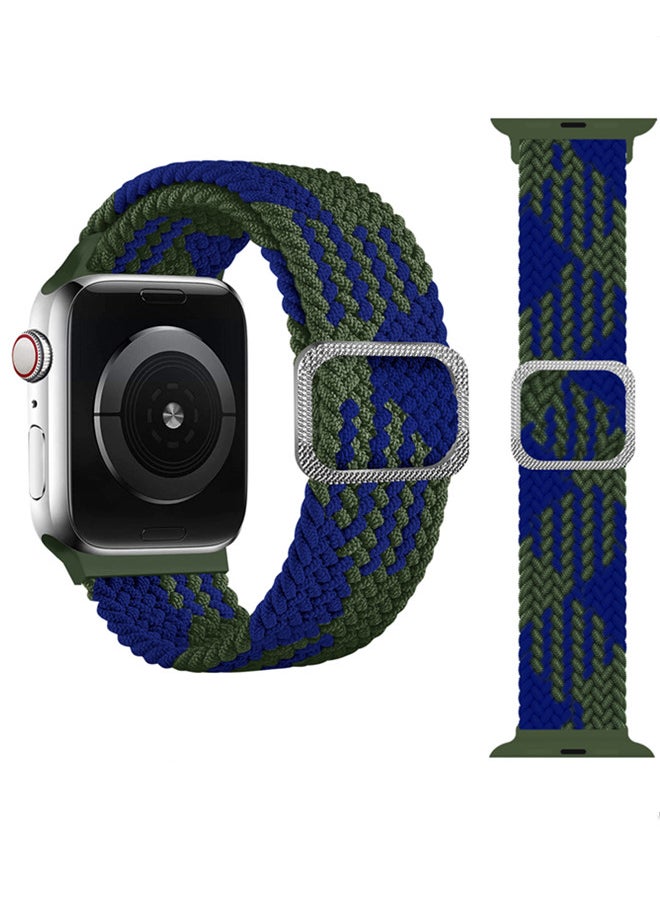 ISank Nylon Solo Loop Strap Compatible with Apple Watch 45/44/42mm SE /Series 7/6/5/4/3/2/1 Colorful  - Image 1