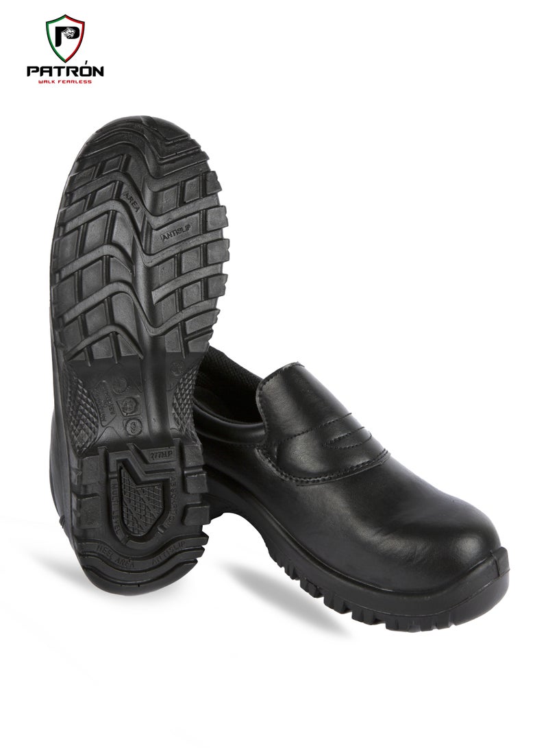 Patron TURBO | O3302 Leather Safety Shoe With Breathable PU Insock, Composite Toe Cap (Metal Free) For Men Women  - Image 2