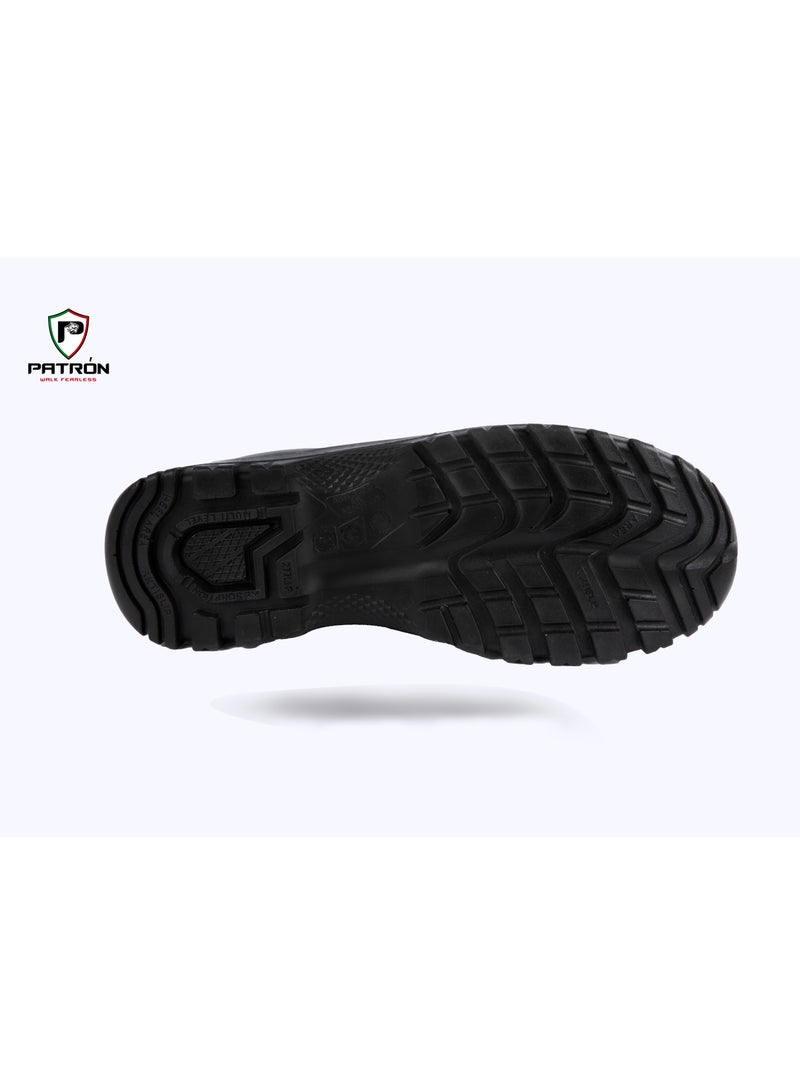 Patron TURBO | O3302 Leather Safety Shoe With Breathable PU Insock, Composite Toe Cap (Metal Free) For Men Women  - Image 3