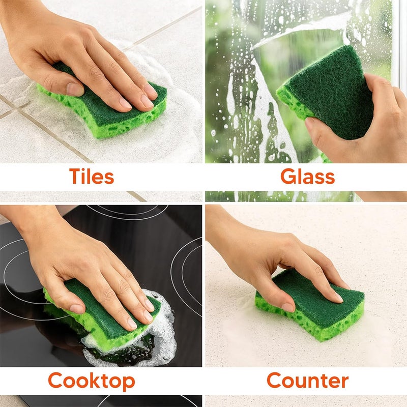 Macromax Coral Sponge – 3 Pieces Set | Durable Dual-Layer Dishwashing Sponges for Kitchen - Image 2