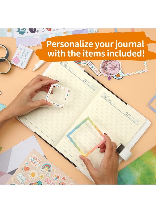 CAGIE DIY Journal Set for Girls Age 8-12, Gifts for 9-11 Year Olds, Diary with Lock for Girls' Birthday Gift, Personalize and Decorate Scrapbooks Kit - Image 3