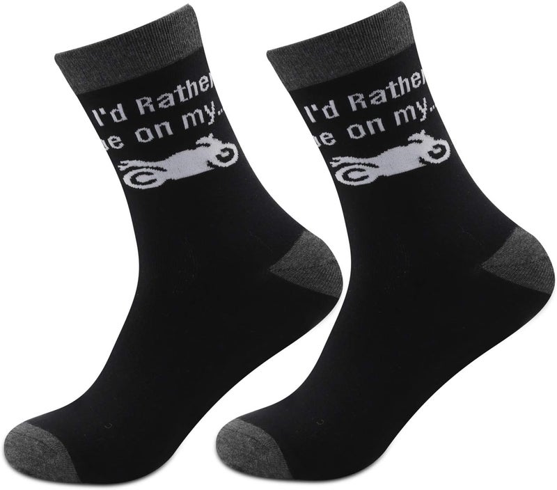 MBMSO I'd Rather Be on My Motorbike Socks - Image 1