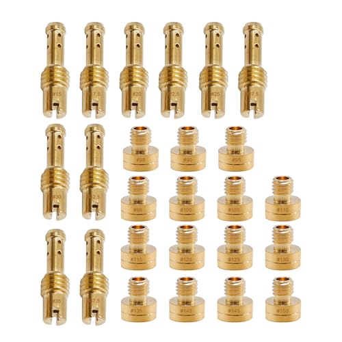 SYOWADA 25 Pcs Carburetor Main Jet Kit Replacement for Mikuni VM22 VM24 VM26 Carburetor Used on 125cc 150cc 200cc 250cc Engine Motorcycle Dirt Pit Bike 25 PCS - Image 1