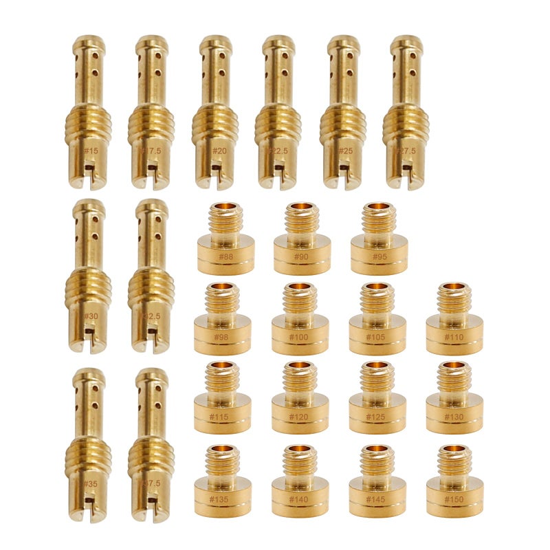 SYOWADA 25 Pcs Carburetor Main Jet Kit Replacement for Mikuni VM22 VM24 VM26 Carburetor Used on 125cc 150cc 200cc 250cc Engine Motorcycle Dirt Pit Bike 25 PCS - Image 3