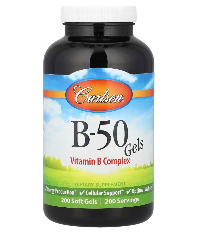 B-50 Gel Vitamin B Complex 200 Soft Gels