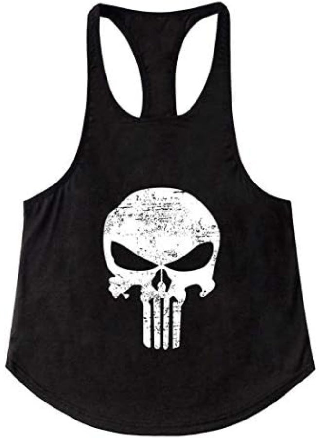 NAKXUS Mens Vest Muscle Bodybuilding Skull Gym Tank Top T-Shirt Sleeveless Fitness Men Musculation Tops - Image 1