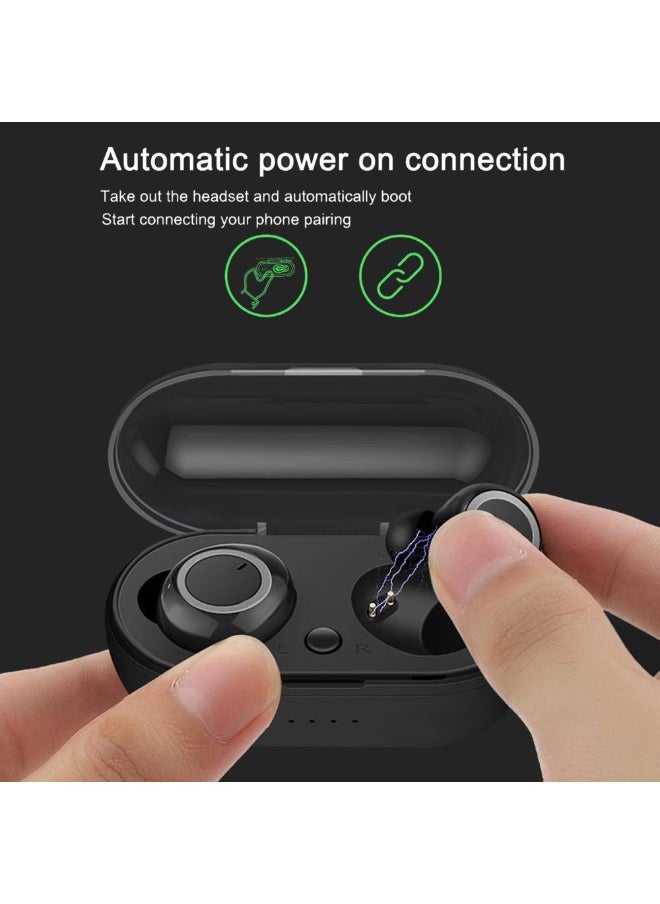 Generic - TWS In-Ear BTH-i30 Wireless Bluetooth Stereo Earbuds With Charging Case Black/Grey - Image 1