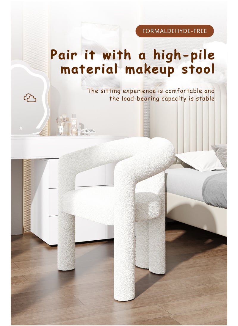 Elegant and Efficient Smart Dressing Table for Contemporary Living Spaces with LED on table and Mirror