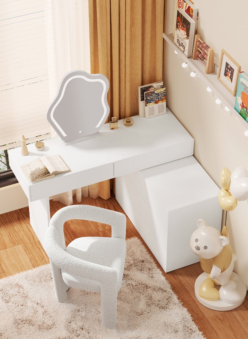 Generic Elegant and Efficient Dressing Table for Contemporary Living Spaces with LED on table and Mirror  - Image 3