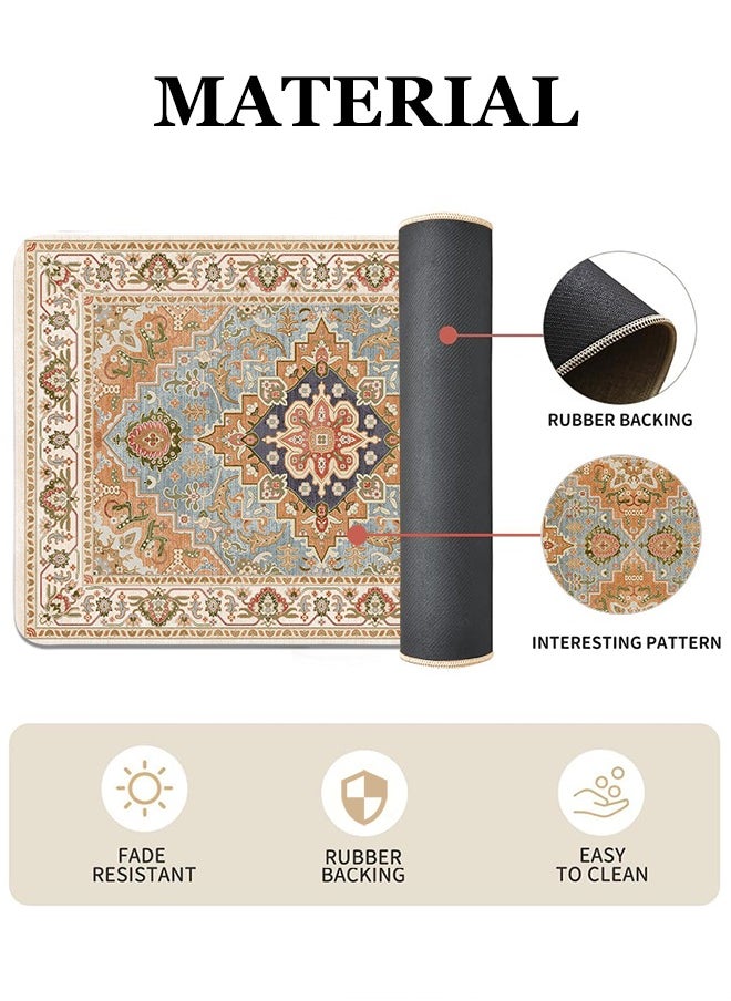 Generic 2 PCS Kitchen Floor Mats Rugs Set, Cushion Floor Carpet, Waterproof, Oil Resistant and Anti-Fatigue PU Standing Mat for Kitchen, Floor, Office, Sink, Laundry 45*75CM+45*120CM  - Image 2
