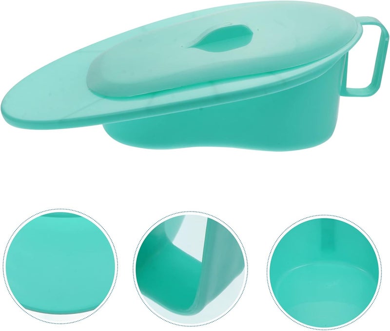 comfrt Bedpans with Lid Firm Thick Bed Pan for Bedridden Patient Healthcare Elderly Female Male - Image 5