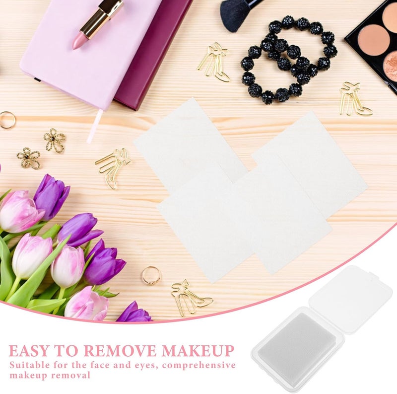Silk Fiber Ultra-Thin Face Cotton Pads 80pcs Disposable Makeup Remover Wipes Soft Exfoliating Facial Rounds for Toner and Eye Care - Image 3
