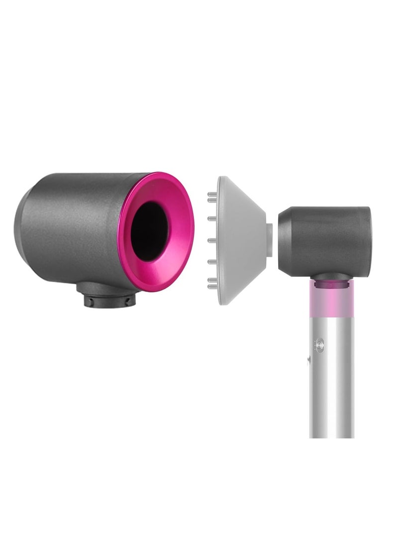 Zikra Upgrated Diffuser and Adaptor for Airwrap Converting Air Wrap Curling Styler to Hair Dryer Diffuser for Hair Dryer Version 2023 Fuchias - Image 1
