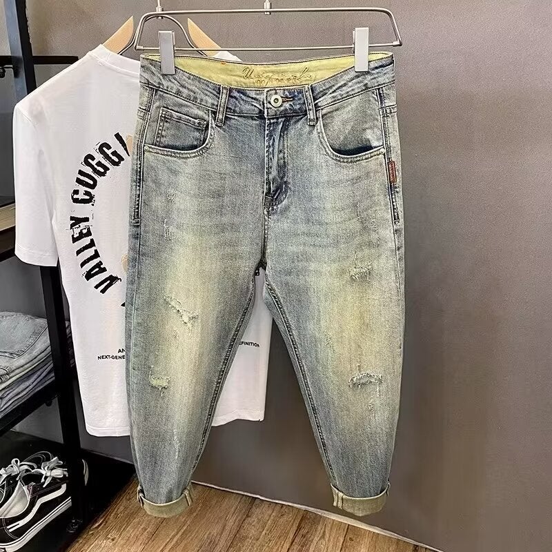 Unisex Classic Denim Jeans Loose Fit Daily Outdoor Wear - Image 3
