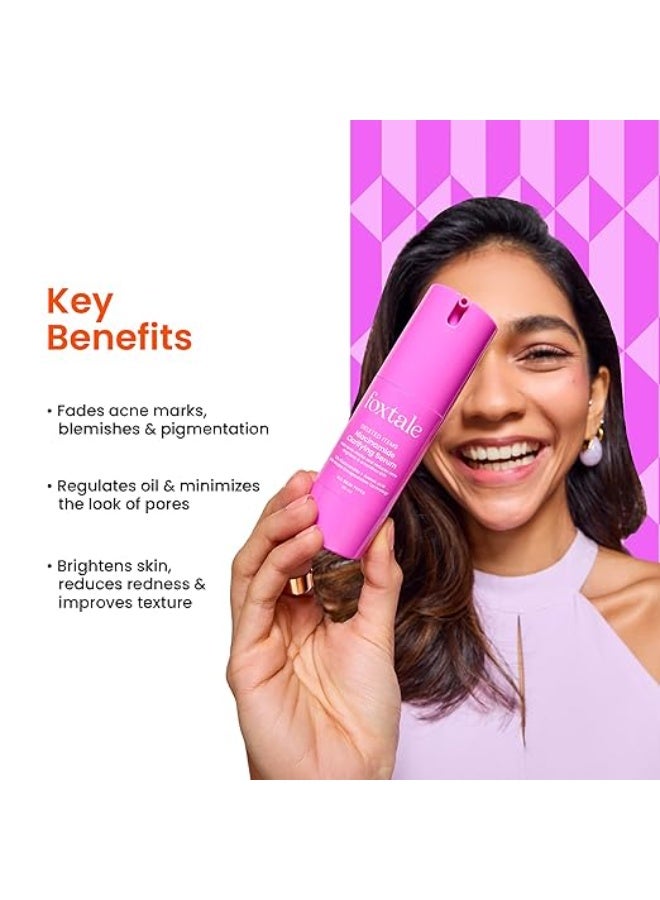 Foxtale 12% Niacinamide Face Serum with Azelaic Acid for Brightening & Oil Control | Reduces Acne, Blemishes & Acne Marks | Brightens & Smoothens Skin | Face Serum for Women & Men | 30 ml - Image 4