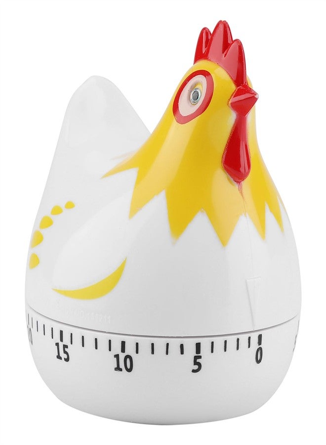 DEWIN Chicken Pattern Timer, Kitchen Timer Reminder Cooking Countdown Timer for Cooking Baking Timer (White) - Image 1