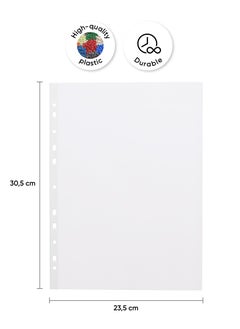 ErichKrause Set of sheet protectors Fizzy Clear, 30 mcm, A4, transparent (100 pcs in a bag)  - Image 2