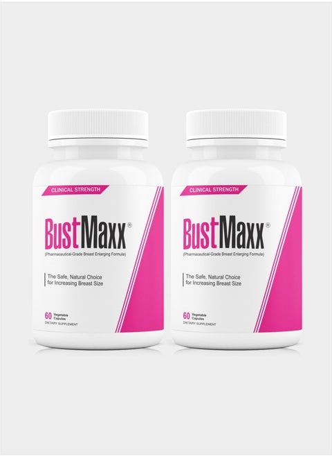 Bust Maxx Advance Formula for Bust Enhancement 60 capsules Pack of 2