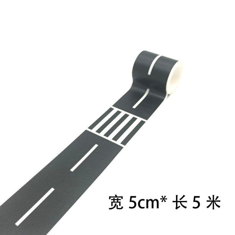 general Children's Road Tape DIY Traffic Sticker Paper Tape for Railway Toy Parking - Image 1
