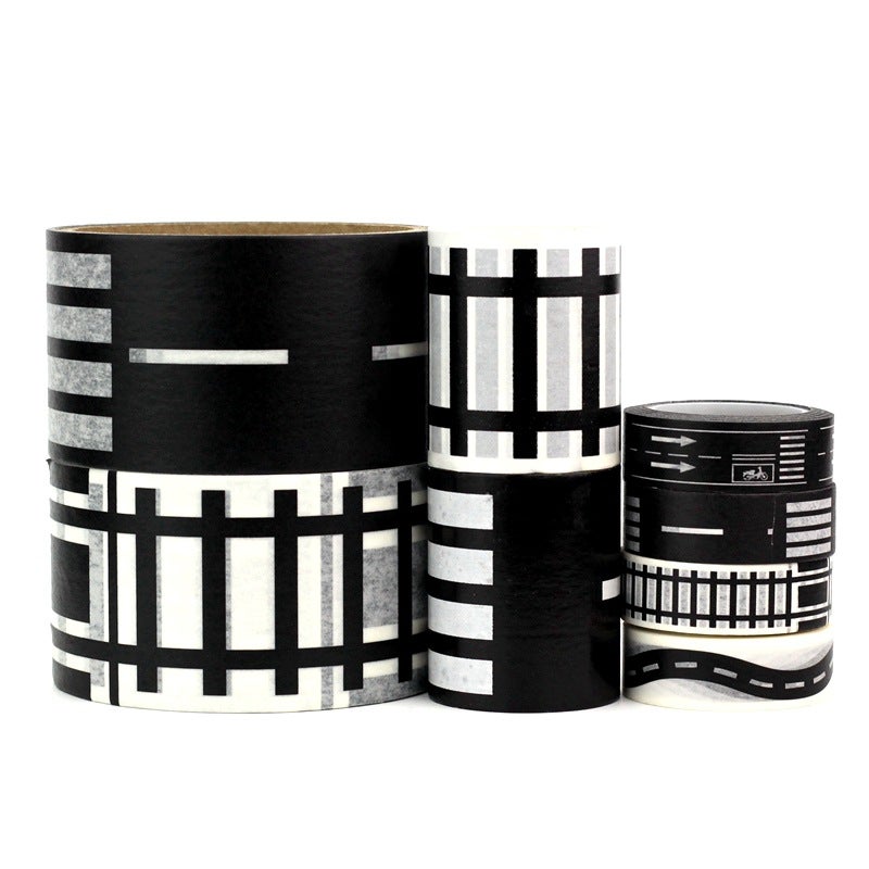 general Children's Road Tape DIY Traffic Sticker Paper Tape for Railway Toy Parking - Image 2