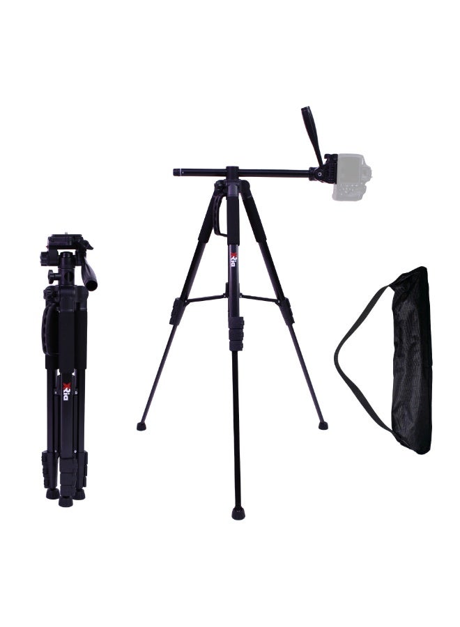 XRIA VT-180 Professional Camera Tripod 183cm with Horizontal Center Column & Monopod, Heavy Duty Aluminum Tripod for DSLR & Mirrorless Cameras, Video Recording, Product Photography, YouTube, Live Streaming & Travel - Image 1