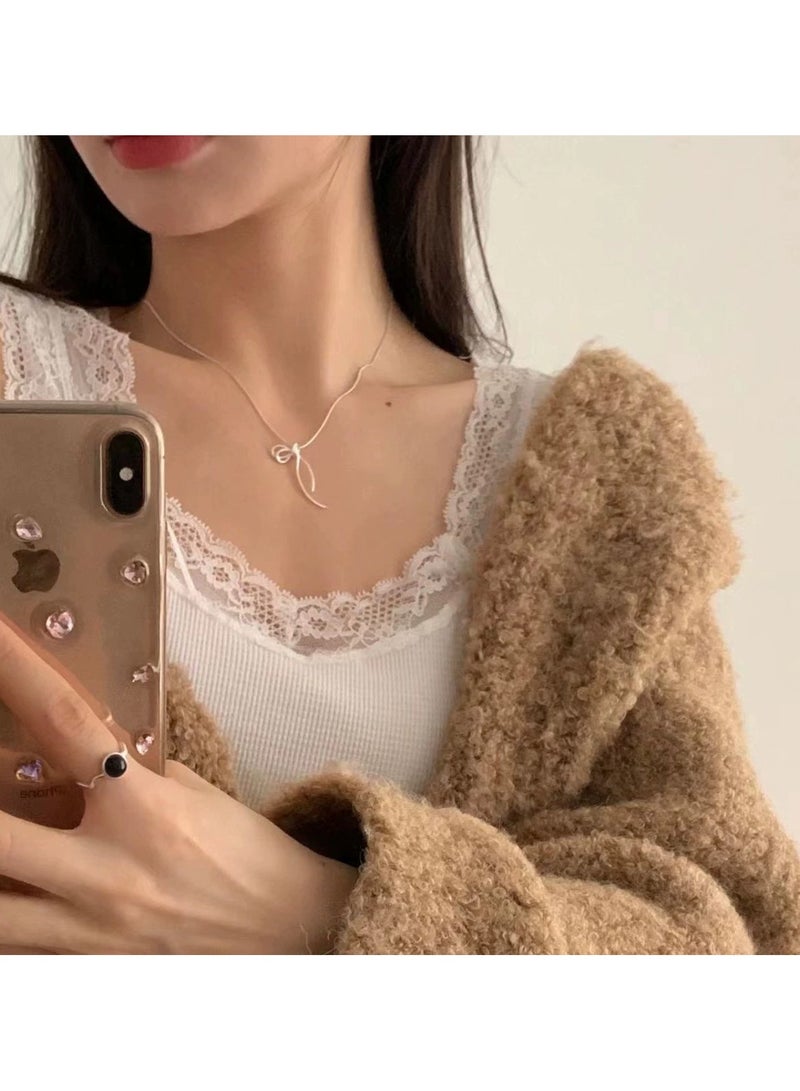 Goolsky Minimalist Long Snake Bone Adjustable Necklace for Women – High-End Pull-Through Chain, Simple Chic Layering Jewelry  - Image 3