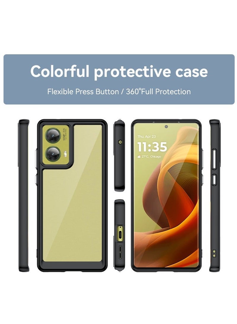 Fankalo Phone case for Motorola Moto G85 5G Clear Back Soft TPU Shockproof Bumper Protection Cover - Image 2