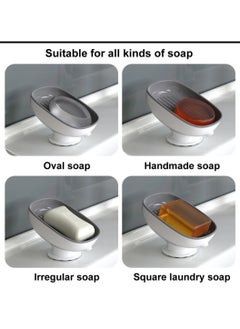 Shower Soap Holder Super Suction High Quality Dish Soap Cup with Waste Water for Bathroom Gray/ White - pzsku/Z58B8EDEC2A491B4CB838Z/45/_/1704083996/a0da3359-944a-40a7-afe0-8adde909abbe