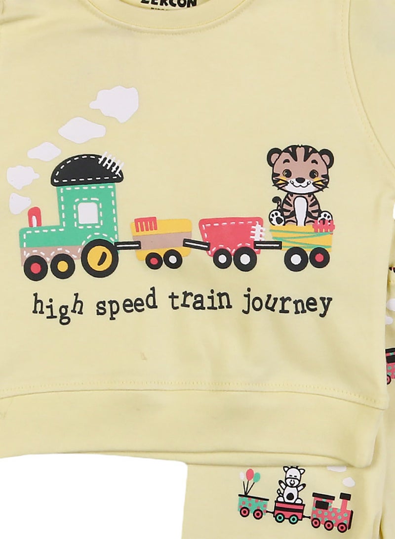 زيركون بيجامة خريفي لحديثي الولادة - 1246 - Image 2