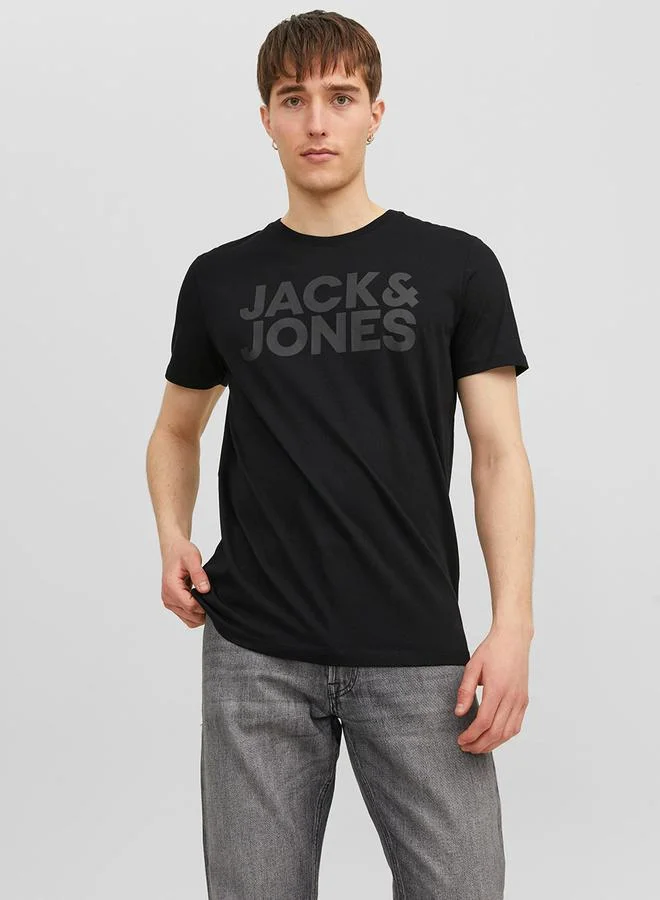 JACK & JONES Logo Print Regular Fit T-Shirt