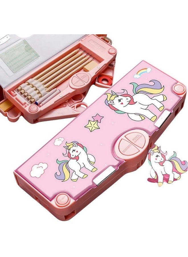 Storio Unicorn Theme Pencil Box for Kids, Unicorn Pencil Box for Boys, Kids Pencil Box for Boys & Girls, Pencil Box for Boys, UnicornTheme Return Gifts for Kids - Image 1