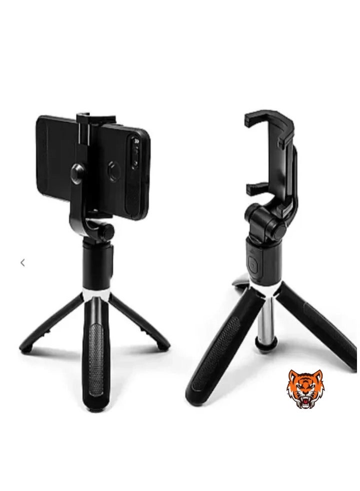 TIGER "Wireless Selfie Stick (Black) with Remote Control – Portable and Adjustable Smartphone Holder for Android & iOS" - Image 3