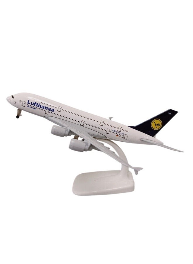 TOY GARDEN Diecast Metal Airplane Model Toy Pull-Back Action Plane with Lights Realistic Mini Aircraft Educational Gift Durable Collectible Toys for Boys Girls - Image 1