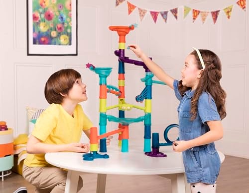 B. Toys B toys  Marble Palooza  Buildable STEMBased Maze Run Kit Featuring 38 Interlocking Components  Logical Thinking and Fine Motor Development Set for Inquisitive Kids  3 Years - Image 5